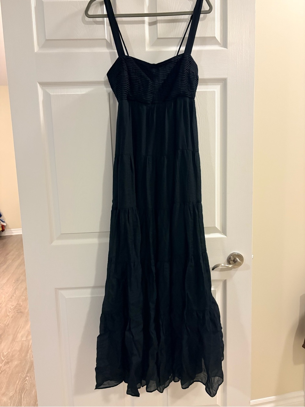 Abercrombie & Fitch Black Spaghetti Strap Maxi Dress